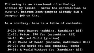 Anthology Entries